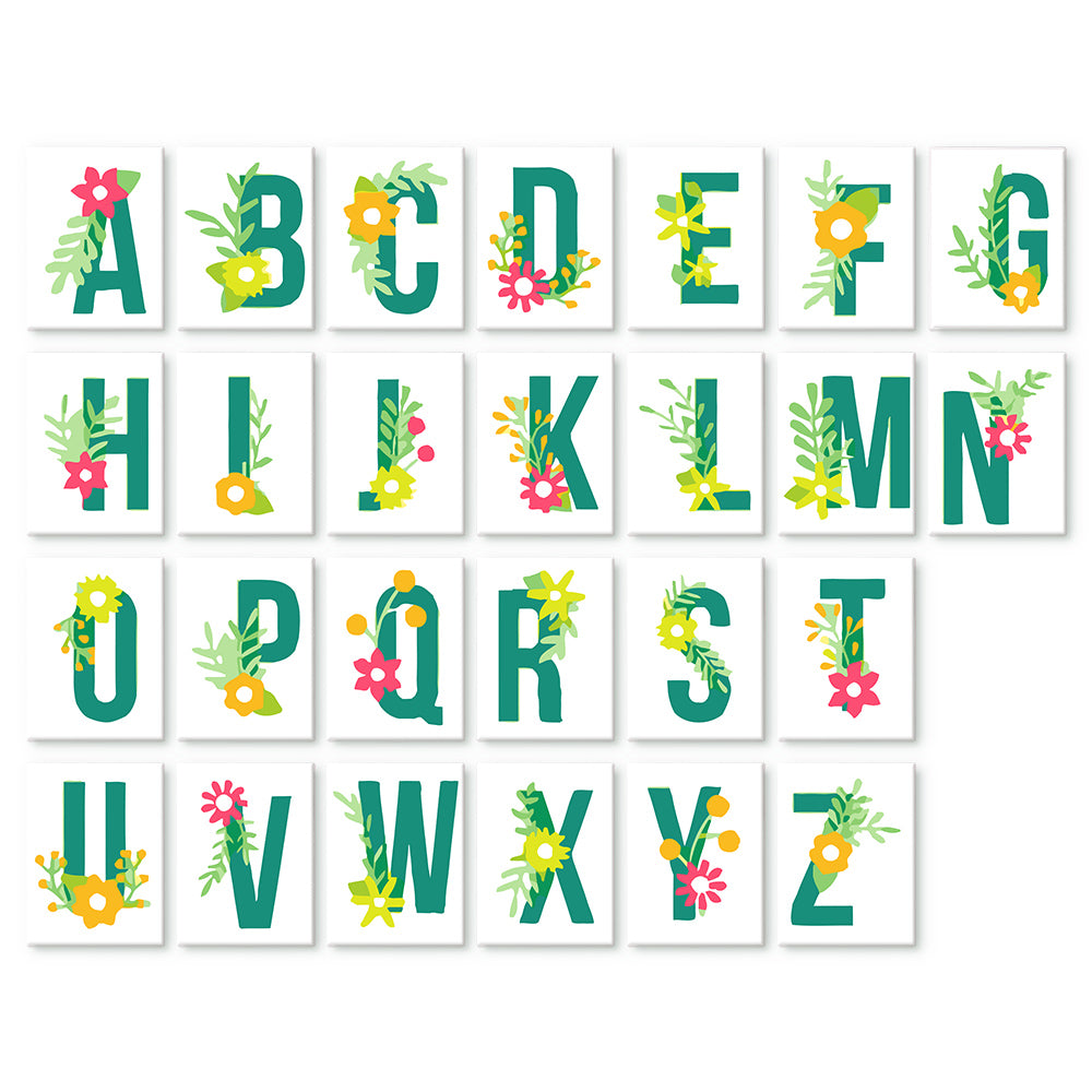 Mini Alphabet Set of 4 Framed