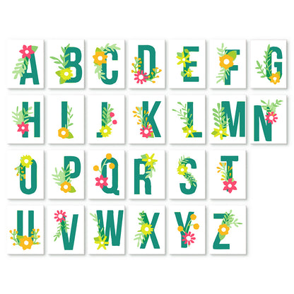 Mini Alphabet Set of 4 Framed