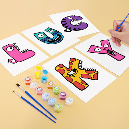 Mini Alphabet Set of 4 Framed