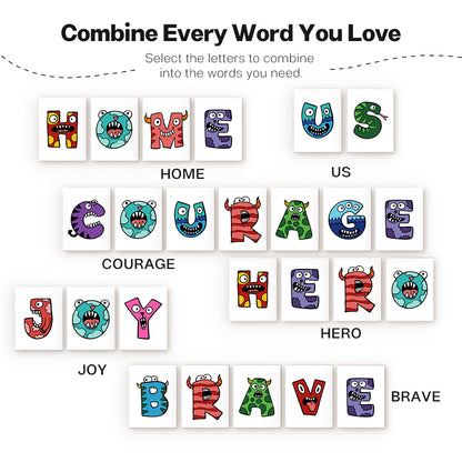 Mini Alphabet Set of 4 Framed