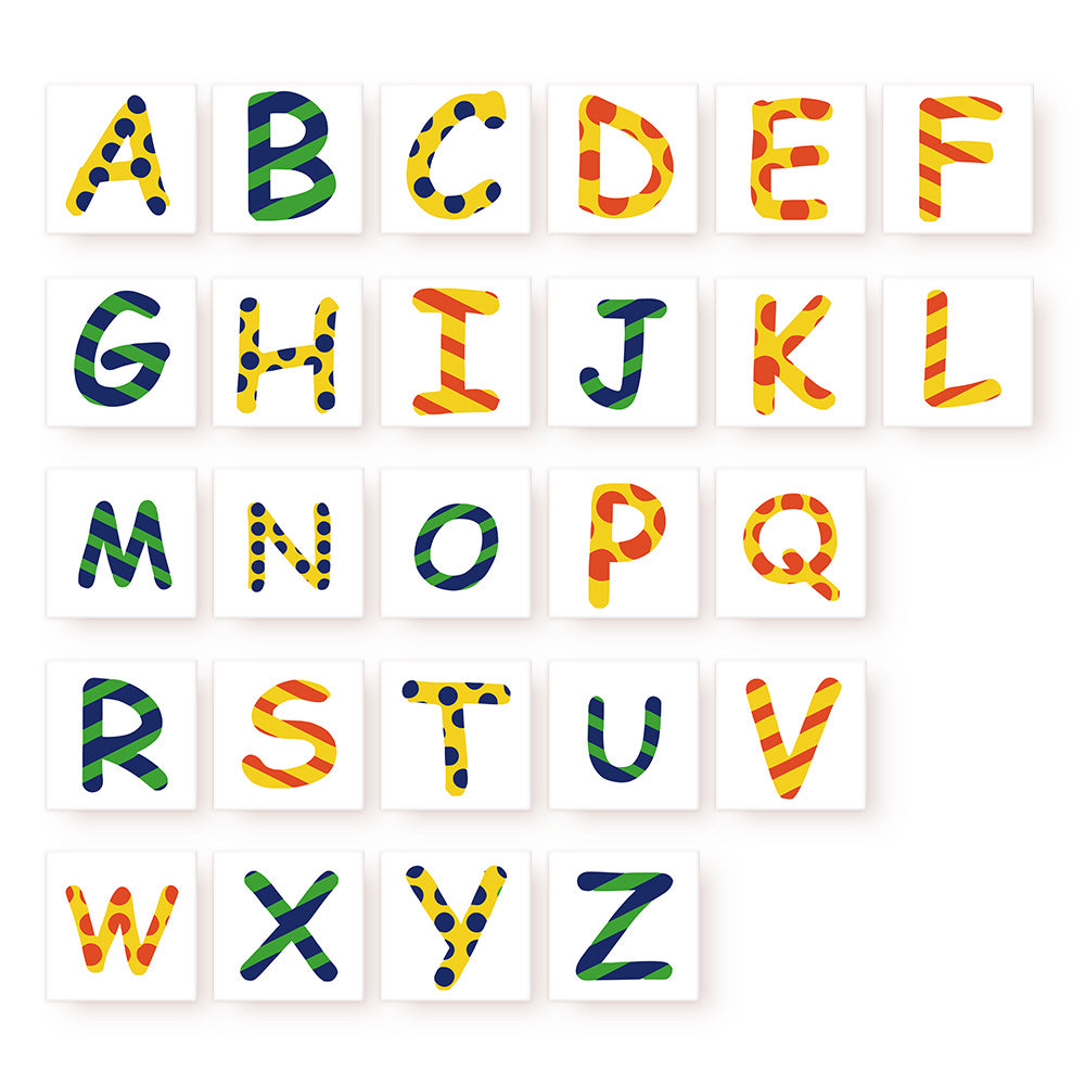 Mini Alphabet Set of 4 Framed