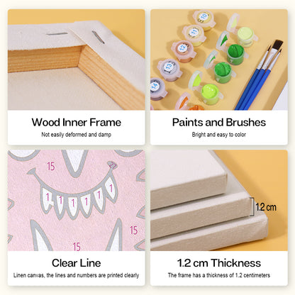 Mini Alphabet Set of 4 Framed