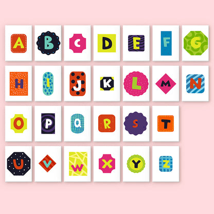 Mini Alphabet Set of 4 Framed