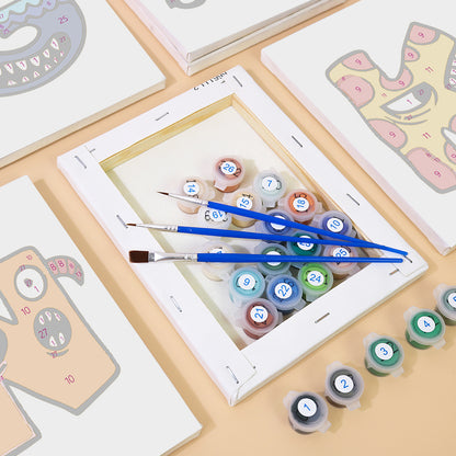 Mini Alphabet Set of 4 Framed